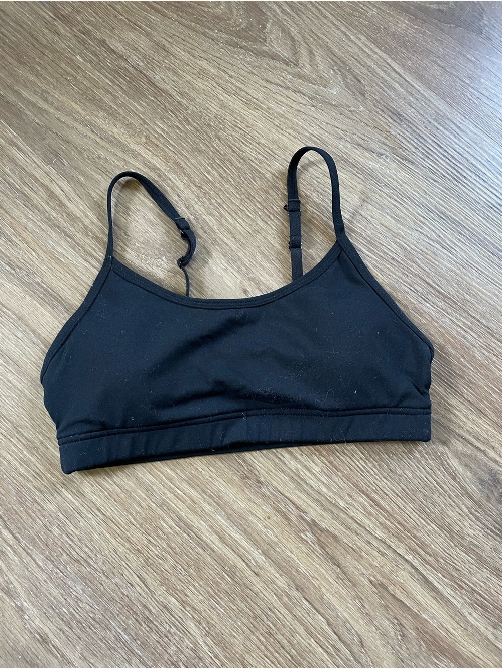 Lorna Jane Black Padded Adjustable-Strap Sports Bralette